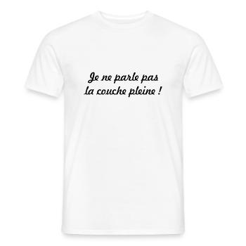Ich meine nicht die volle Mantel! - Männer T-Shirt - Weiß - Vorne - AI Model Male 178 dark (178cm)