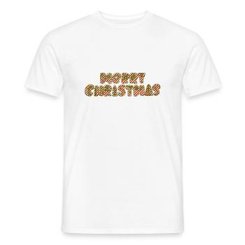 Joyeux Noël Noël Noël vacances hiver père Noël joyeux - T-shirt homme - blanc - Devant - AI Model Male 178 dark (178cm)