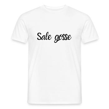 Sale gosse - T-shirt homme - blanc - Devant - AI Model Male 178 dark (178cm)