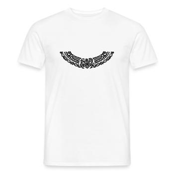 collier maori21 noir - T-shirt homme - blanc - Devant - AI Model Male 178 dark (178cm)