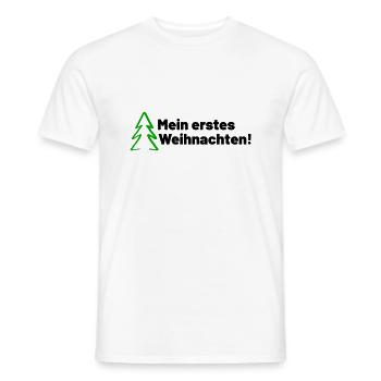 Mein erstes Weihnachten - Männer T-Shirt - Weiß - Vorne - AI Model Male 178 dark (178cm)