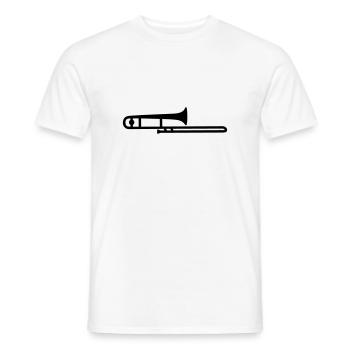 trombone. - Männer T-Shirt - Weiß - Vorne - AI Model Male 178 dark (178cm)