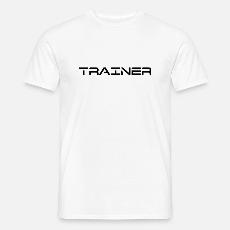 TRAINER - Männer T-Shirt - Weiß