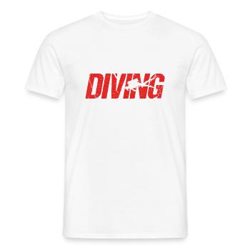 Dive - Diving Diver Gift - Men's T-Shirt - white - Front - AI Model Male 178 dark (178cm)