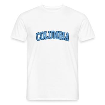 Columbia University - New York et Prestige - T-shirt homme - blanc - Devant - AI Model Male 178 dark (178cm)
