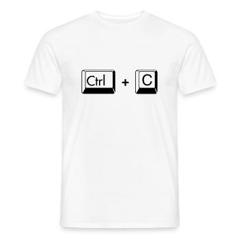 Copier coller cadeau drôle pour les Gémeaux - T-shirt homme - blanc - Devant - AI Model Male 178 dark (178cm)