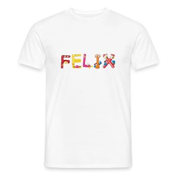 Felix - Männer T-Shirt - Weiß - Vorne - AI Model Male 178 dark (178cm)