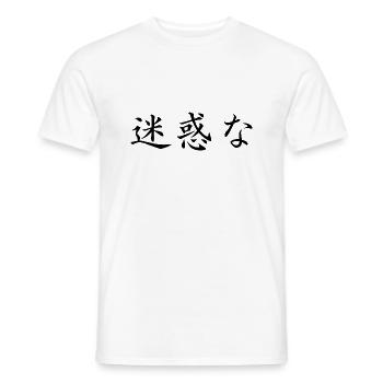 nervig - japanisch - Männer T-Shirt - Weiß - Vorne - AI Model Male 178 dark (178cm)