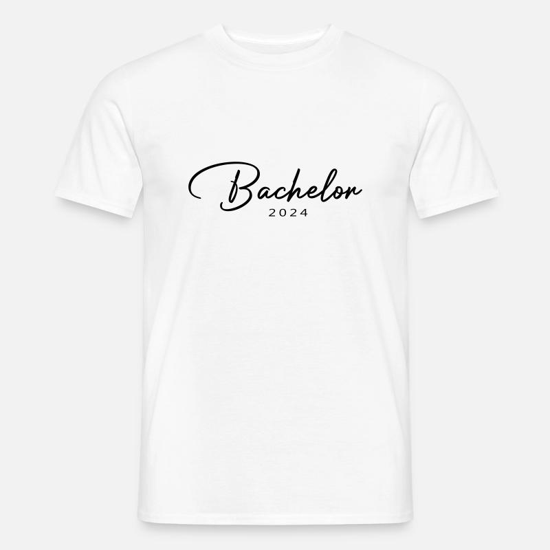 Bachelor 2024 - Männer T-Shirt - Weiß