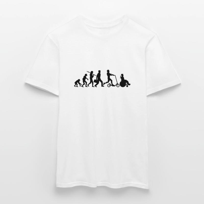 accident de fauteuil roulant fast evolution e scoot T-shirt homme