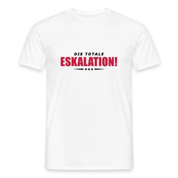 eskalation totale design - Männer T-Shirt - Weiß - Vorne - AI Model Male 178 dark (178cm)