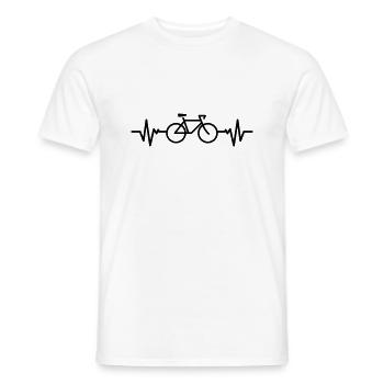 Cycling / Cycling - Men's T-Shirt - white - Front - AI Model Male 178 dark (178cm)