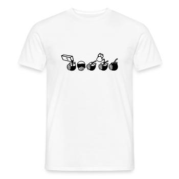Yerba Getränk - Männer T-Shirt - Weiß - Vorne - AI Model Male 178 dark (178cm)