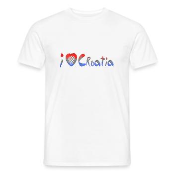 Kroatien hrvatska kroatien hrv reisen europa zagreb - Männer T-Shirt - Weiß - Vorne - AI Model Male 178 dark (178cm)
