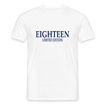 18. Geburtstag Limited Edition Eighteen - Männer T-Shirt - Weiß - Vorne - AI Model Male 178 dark (178cm)