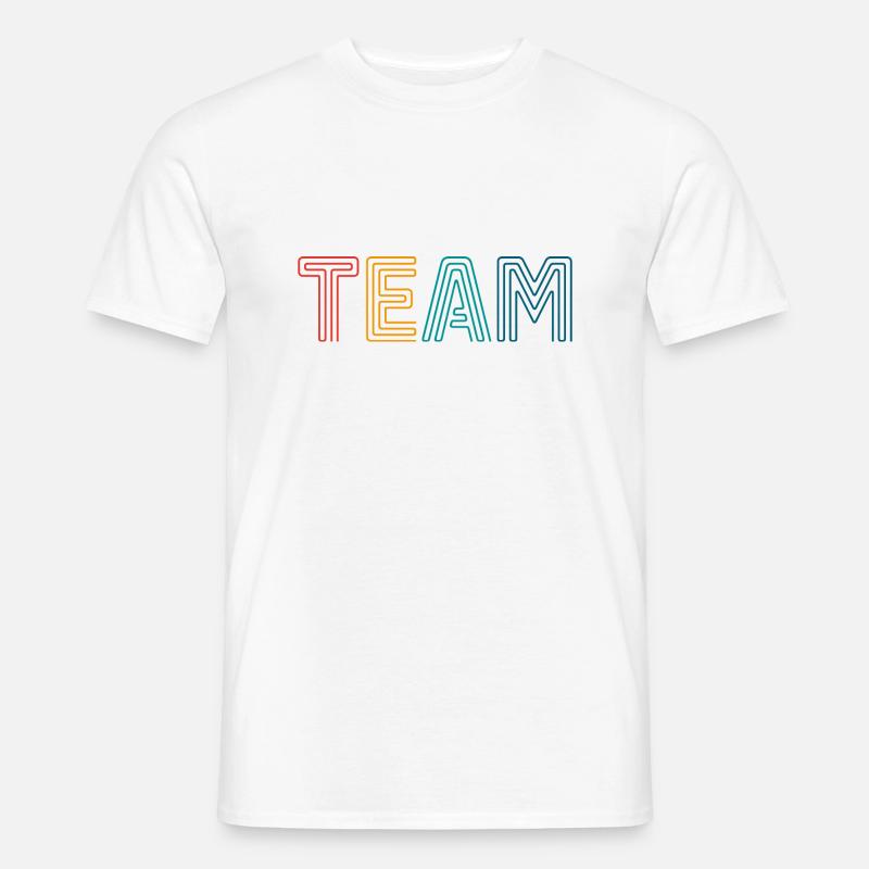 Team - Männer T-Shirt - Weiß