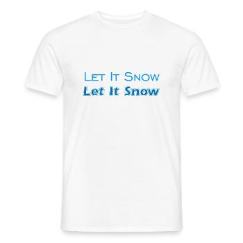 Let It Snow - Männer T-Shirt - Weiß - Vorne - AI Model Male 178 dark (178cm)