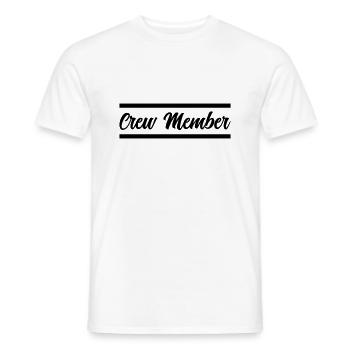 membre d’équipage - T-shirt homme - blanc - Devant - AI Model Male 178 dark (178cm)