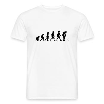 Evolution Golf Golfer Golfspieler Golfplatz - Männer T-Shirt - Weiß - Vorne - AI Model Male 178 dark (178cm)