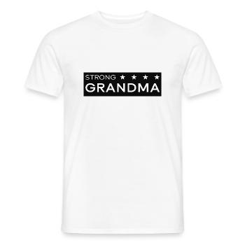 Strong Grandma box black - Männer T-Shirt - Weiß - Vorne - AI Model Male 178 dark (178cm)
