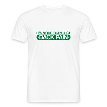 Its More Than Just Back Pain, Scoliosis Awareness4 - Men's T-Shirt - white - Front - AI Model Male 178 dark (178cm)