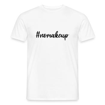 NOMAKEUP - T-shirt homme - blanc - Devant - AI Model Male 178 dark (178cm)