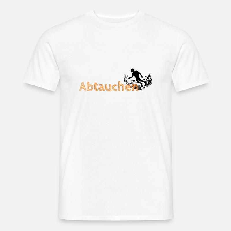 Manchmal will ich einfach abtauchen - Männer T-Shirt - Weiß