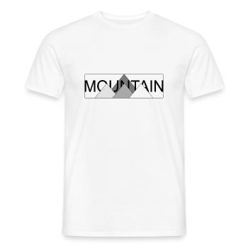 Mountain 04 - Männer T-Shirt - Weiß - Vorne - AI Model Male 178 dark (178cm)
