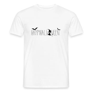 Happy Halloween - Motiv 3 - Männer T-Shirt - Weiß - Vorne - AI Model Male 178 dark (178cm)