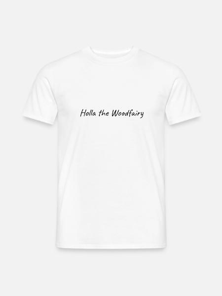 Lusiger Denglisch Spruch, Woodfairy - Männer T-Shirt - Weiß