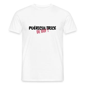 Nursery Nurse Kinderpflegerin Puéricultrice Baby - Men's T-Shirt - white - Front - AI Model Male 178 dark (178cm)