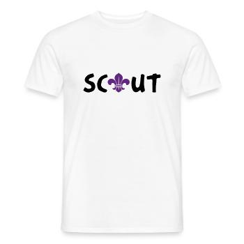 Scout / Scouting - Men's T-Shirt - white - Front - AI Model Male 178 dark (178cm)