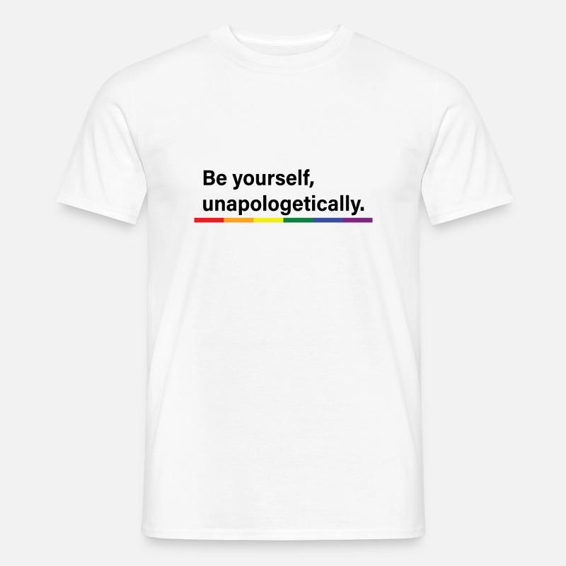 Sei du selbst - Männer T-Shirt - Weiß