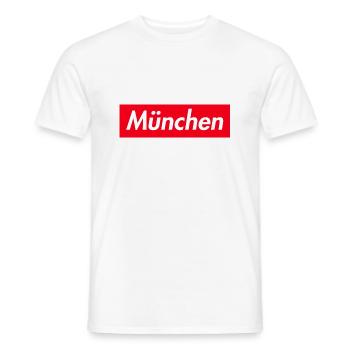 münchen oida bayern geschenk shirt - Männer T-Shirt - Weiß - Vorne - AI Model Male 178 dark (178cm)