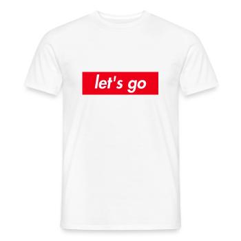 Lets Go Youth Word Funny Saying Gift Shirt - T-shirt homme - blanc - Devant - AI Model Male 178 dark (178cm)