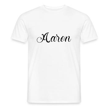 aaron - Männer T-Shirt - Weiß - Vorne - AI Model Male 178 dark (178cm)