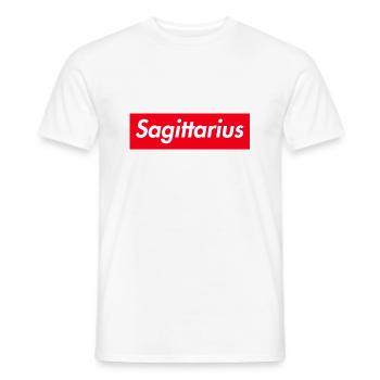 Sagittaire Signe du zodiaque Sagittaire Voie lactée - T-shirt homme - blanc - Devant - AI Model Male 178 dark (178cm)