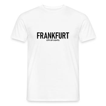 Frankfurt - City of Lights - Nightlife - Men's T-Shirt - white - Front - AI Model Male 178 dark (178cm)