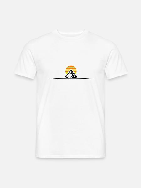 Mountains icon - Men's T-Shirt - white