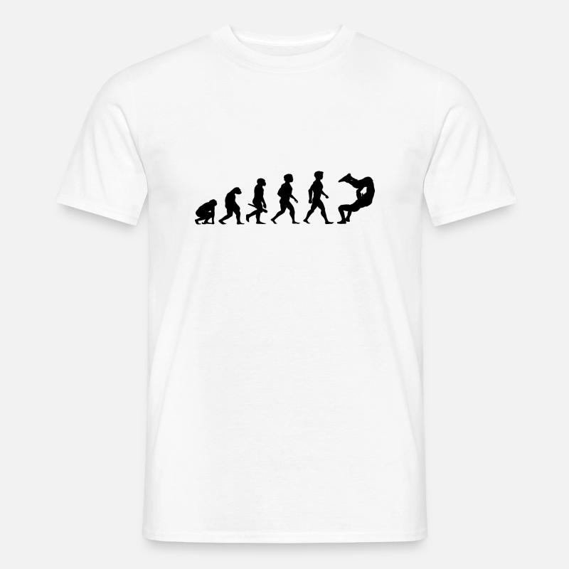 Evolution Catcher Ringer Wrestler Wrestling - Männer T-Shirt - Weiß