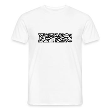 Maori Chest Logo 79 Black - Men's T-Shirt - white - Front - AI Model Male 178 dark (178cm)