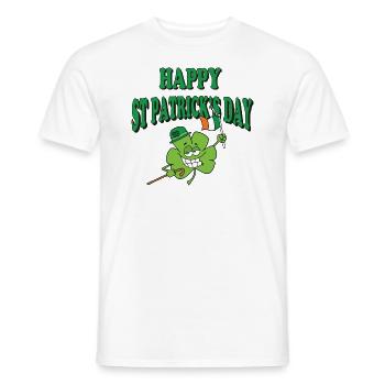 Glücklichen St Patrick Tag - Männer T-Shirt - Weiß - Vorne - AI Model Male 178 dark (178cm)