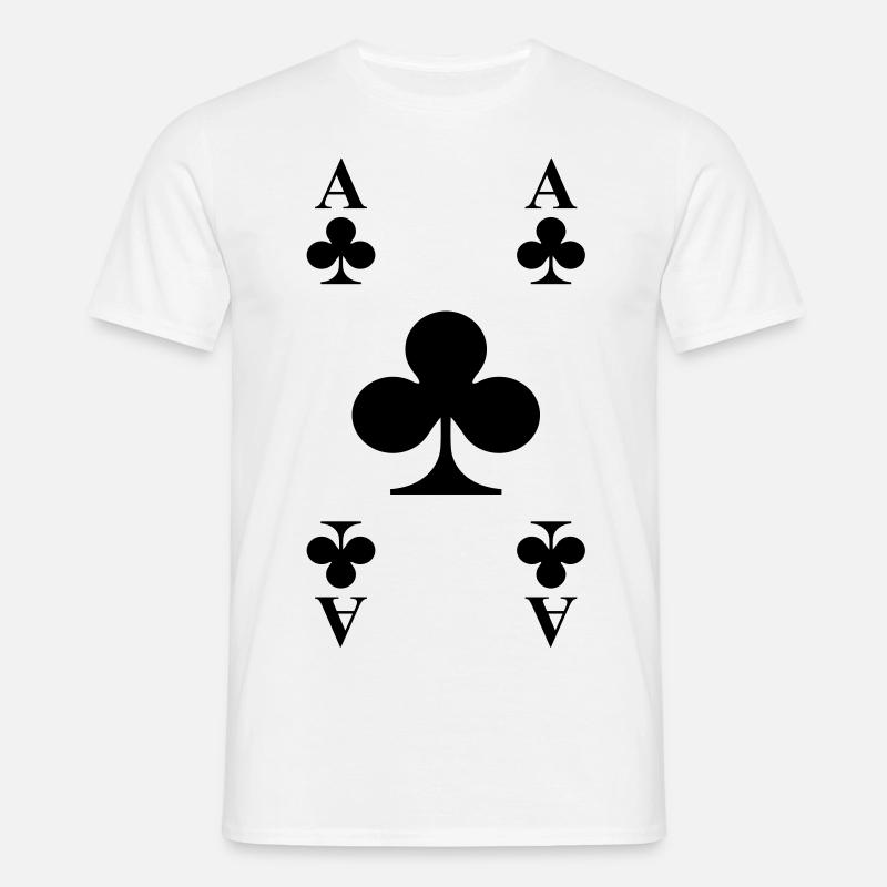 Karten - Männer T-Shirt - Weiß