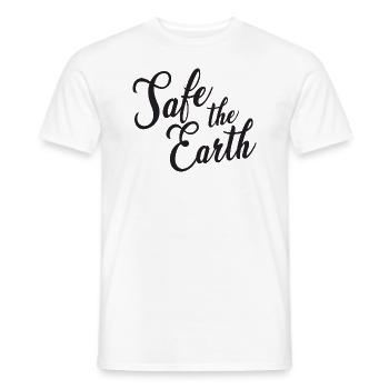 Save the Earth - Männer T-Shirt - Weiß - Vorne - AI Model Male 178 dark (178cm)