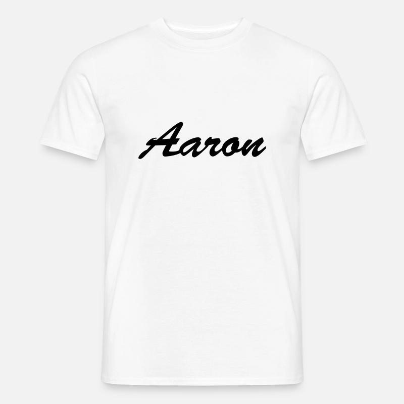 Aaron - Männer T-Shirt - Weiß