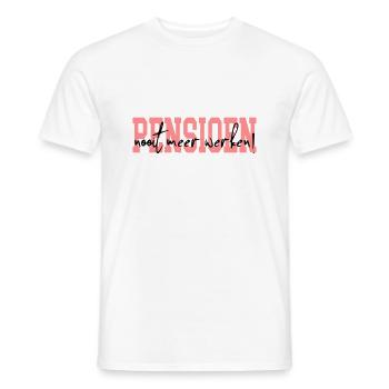 Pension - Männer T-Shirt - Weiß - Vorne - AI Model Male 178 dark (178cm)