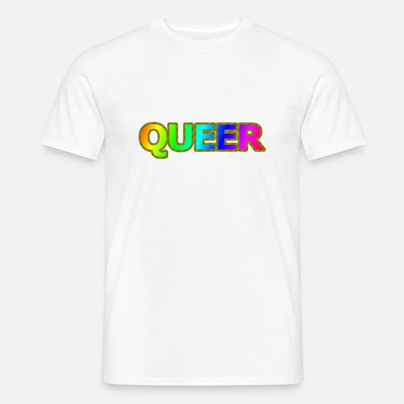 queer - Männer T-Shirt - Weiß