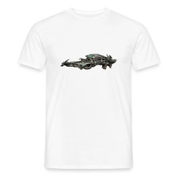 Vaisseau spatial extraterrestre - T-shirt homme - blanc - Devant - AI Model Male 178 dark (178cm)