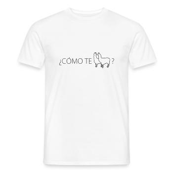 ¿COMO TE LLAMAS? - Männer T-Shirt - Weiß - Vorne - AI Model Male 178 dark (178cm)