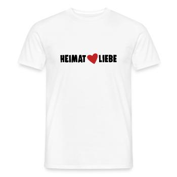 Heimatliebe - Männer T-Shirt - Weiß - Vorne - AI Model Male 178 dark (178cm)
